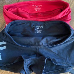 Rokfit Booty Shorts X-small, black and red